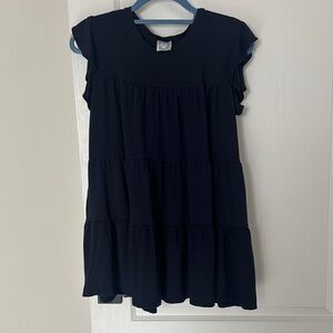 Blue Rain Midnight Tiered Dress